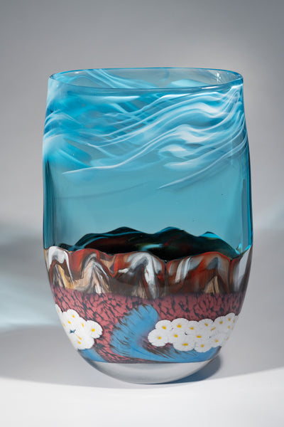 Ryan Bavin artwork 'BLOSSOMING SUMMIT VASE #250405-2' at Canada House Gallery
