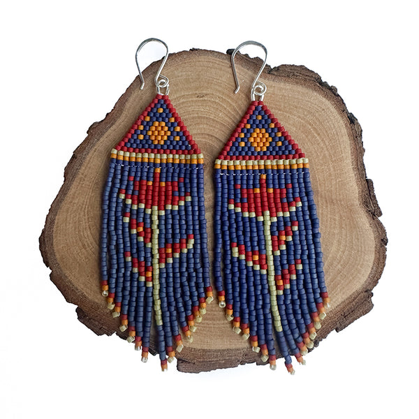 Ariel Hill artwork 'PAINTBRUSH BEADED EARRINGS 04' at Canada House Gallery