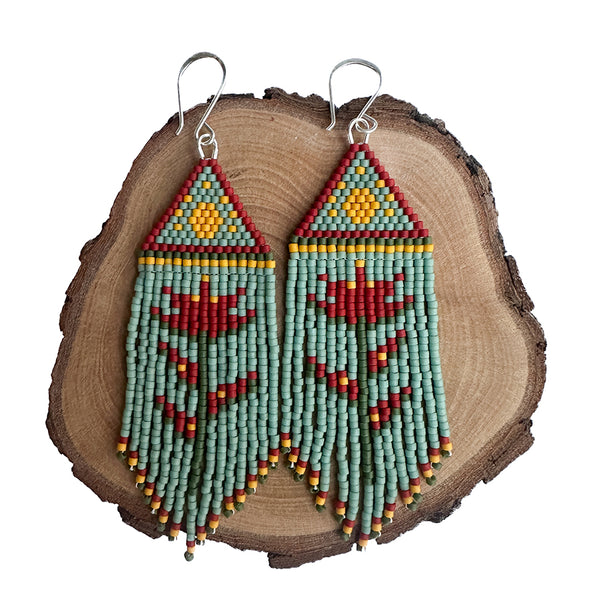 Ariel Hill artwork 'PAINTBRUSH BEADED EARRINGS 03' at Canada House Gallery