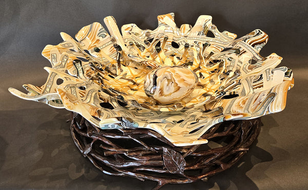 Leslie Rowe-Israelson artwork 'NESTING' at Canada House Gallery