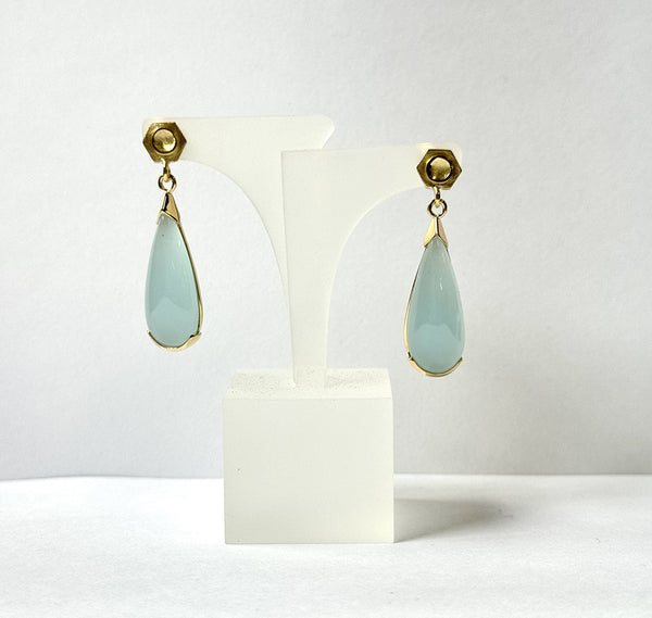 Susan Kun artwork 'AQUAMARINE EARRINGS' at Canada House Gallery