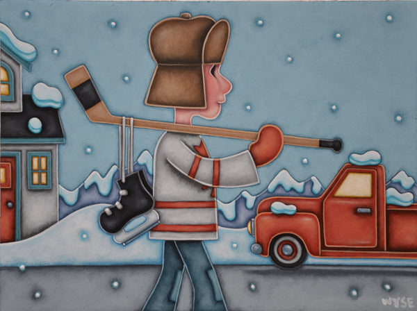 Peter Wyse artwork 'OFF TO PRATICE' at Canada House Gallery