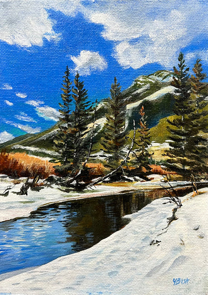 Yvonne Bush artwork 'ALONG THE FENLAND TRAIL' at Canada House Gallery