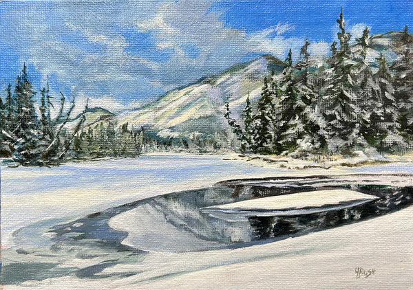 Yvonne Bush artwork 'UNTIL SUMMER BY THE CANOE CLUB' at Canada House Gallery