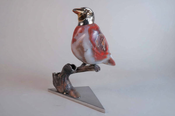 Tobias Luttmer artwork 'RED BIRD' at Canada House Gallery