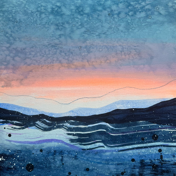 Kerry Langlois artwork 'CHAMPAGNE SUNSET' at Canada House Gallery