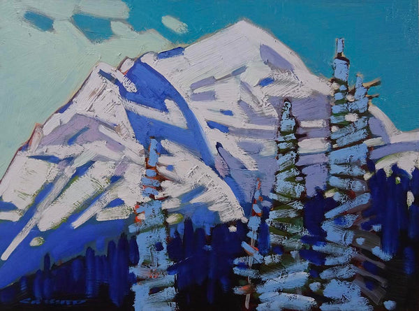 Cameron Bird artwork 'COLD AND CLEAR - MT TEMPLE' at Canada House Gallery