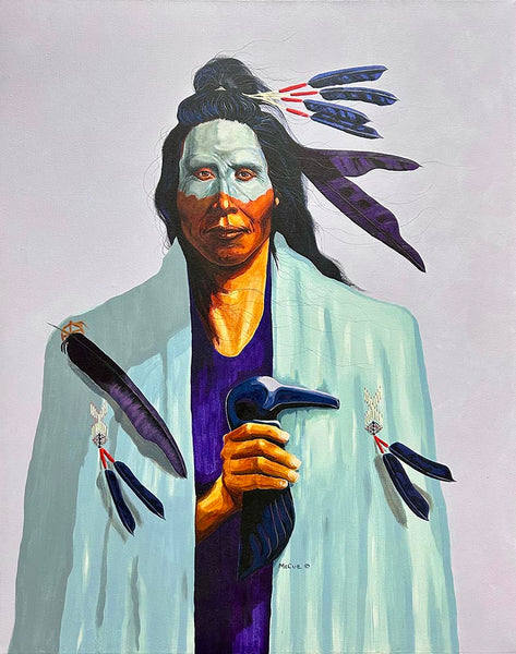 Terry McCue artwork 'RAVEN SINGER SPIRIT' at Canada House Gallery