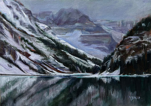 Yvonne Bush artwork 'LAKE LOUISE CALM' at Canada House Gallery