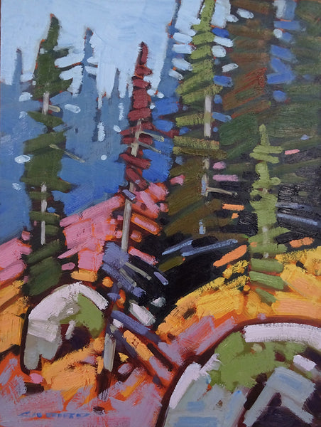 Cameron Bird artwork 'AUTUMN IN GLACIER PARK' at Canada House Gallery