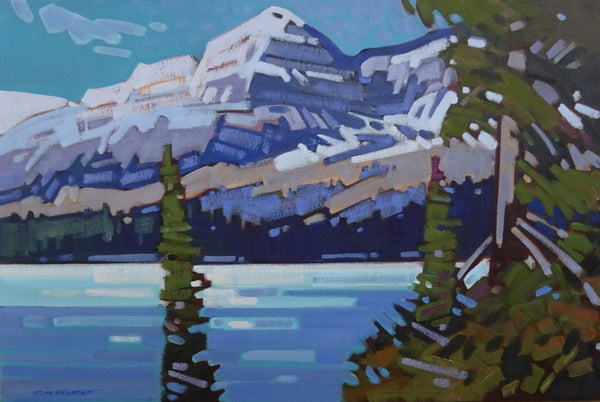 Cameron Bird artwork 'CRISP AND CLEAR AT BOW LAKE' at Canada House Gallery