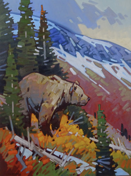 Cameron Bird artwork 'LORD OF THE MOUNTAINS' at Canada House Gallery