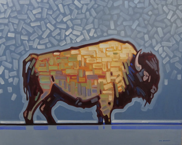 Cameron Bird artwork 'PRAIRIE WINTER' at Canada House Gallery