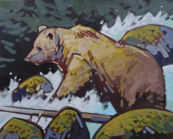 Cameron Bird artwork 'RIVER RUN' at Canada House Gallery