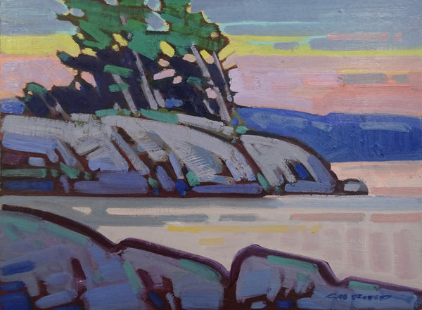 Cameron Bird artwork 'SUMMER EVENING OVER COX BAY' at Canada House Gallery