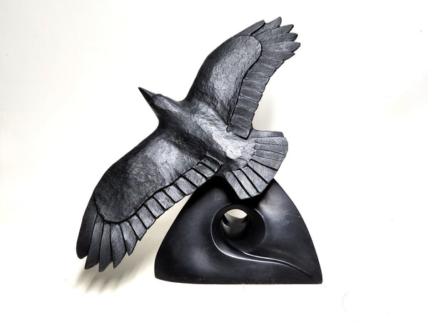 John Sabourin artwork 'RAVEN IN FLIGHT' at Canada House Gallery