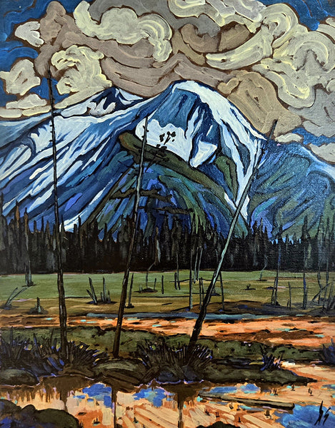 Aron Szabo artwork 'PAINT POTS MARSH' at Canada House Gallery