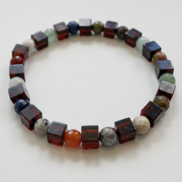 . NESHKA artwork 'AMBER AND AGATES BRACELET' at Canada House Gallery