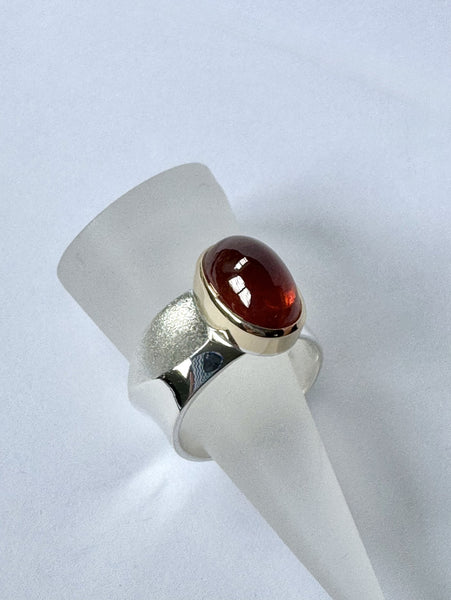 Susan Kun artwork 'GARNET CABOCHON RING' at Canada House Gallery