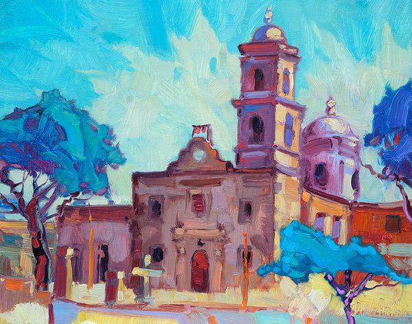 Dominik J Modlinski artwork 'BLUE TREES OF AQUA ESCONDIDA' at Canada House Gallery