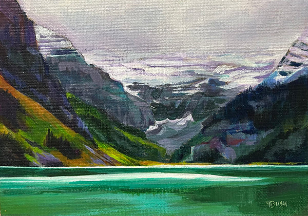 Yvonne Bush artwork 'LAKE LOUISE' at Canada House Gallery