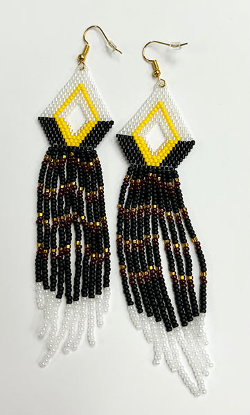 Candice Allard artwork 'MANITOBA BIRD SERIES: BALD EAGLE EARRINGS' at Canada House Gallery