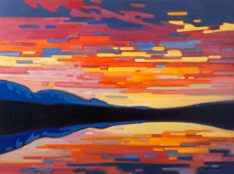 EVENING LIGHT SHOW OVER ONE EYE LAKE