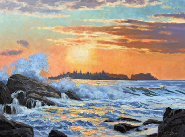 Gaye Adams artwork 'TOFINO SUNSET' at Canada House Gallery