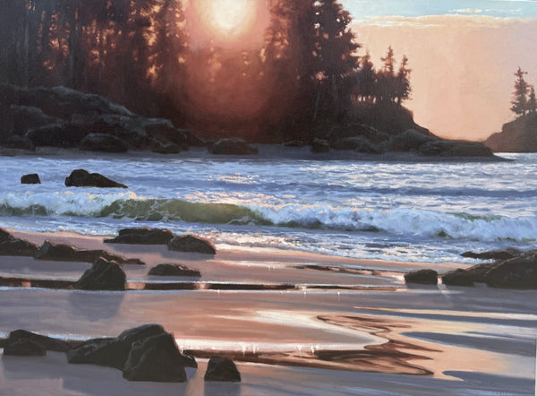 Gaye Adams artwork 'DAY'S END, BRADY'S BEACH' at Canada House Gallery