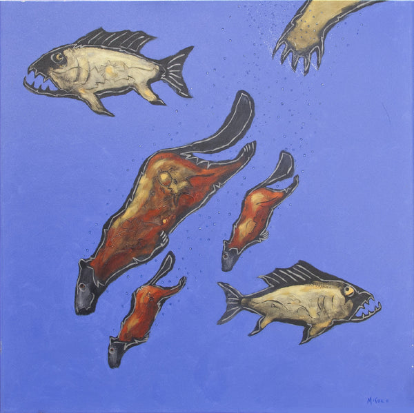 Terry McCue artwork 'ANOTHER BEAVER TALE' available at Canada House Gallery - Banff, Alberta