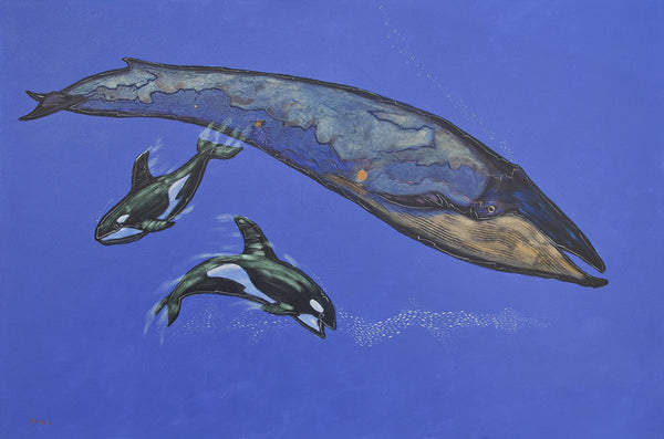 Terry McCue artwork 'REESE'S BLUE' available at Canada House Gallery - Banff, Alberta