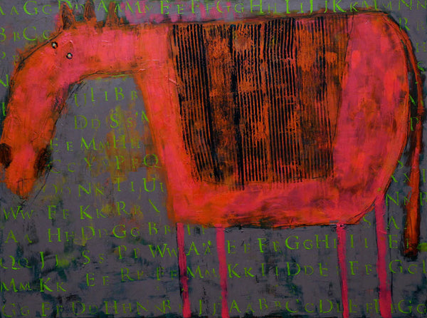 Kathie Thomas artwork 'HORSE' available at Canada House Gallery - Banff, Alberta