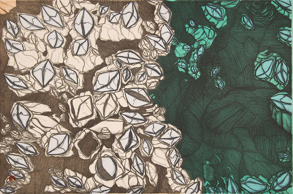 Padloo Samayualie artwork 'BARNACLES 8/50' available at Canada House Gallery - Banff, Alberta