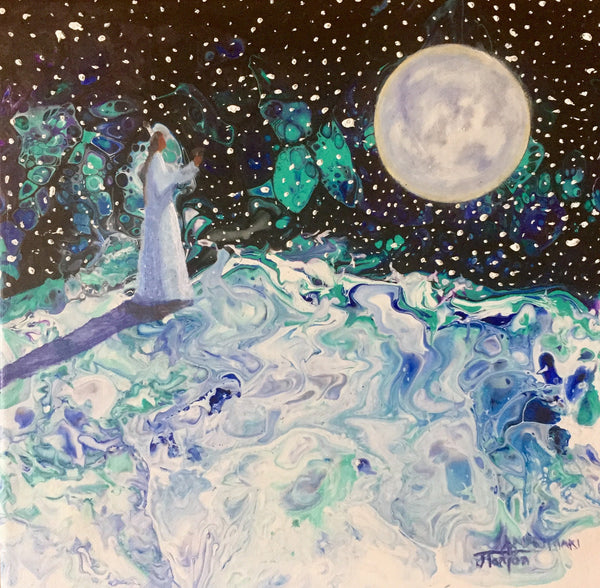 Janice Iniskim-Aki Tanton artwork 'OH MY SOUL' available at Canada House Gallery - Banff, Alberta