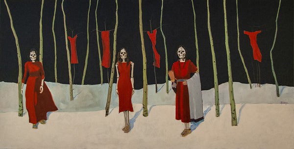 Terry McCue artwork 'A WOODLAND STORY' available at Canada House Gallery - Banff, Alberta