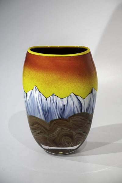 Ryan Bavin artwork 'SUMMIT VASE #191101-1' available at Canada House Gallery - Banff, Alberta
