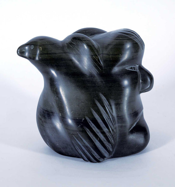 Nellie Appakqaq artwork 'MYTHOLOGICAL BIRD AND HEAD' available at Canada House Gallery - Banff, Alberta