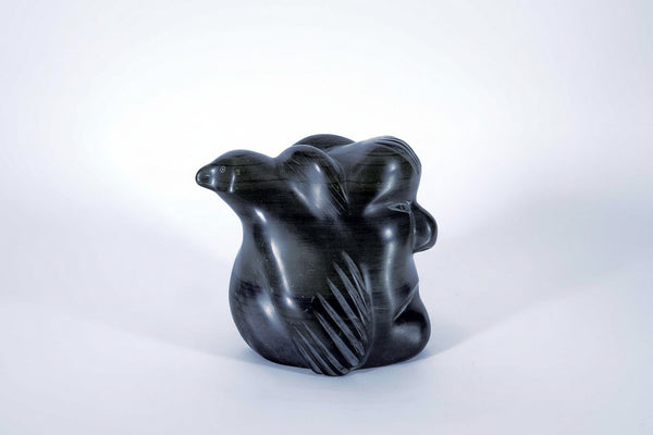 Nellie Appakqaq artwork 'MYTHOLOGICAL BIRD AND HEAD' available at Canada House Gallery - Banff, Alberta