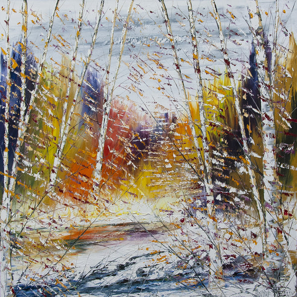 André Pleau artwork 'AU RYTHME DE LA NATURE' available at Canada House Gallery - Banff, Alberta