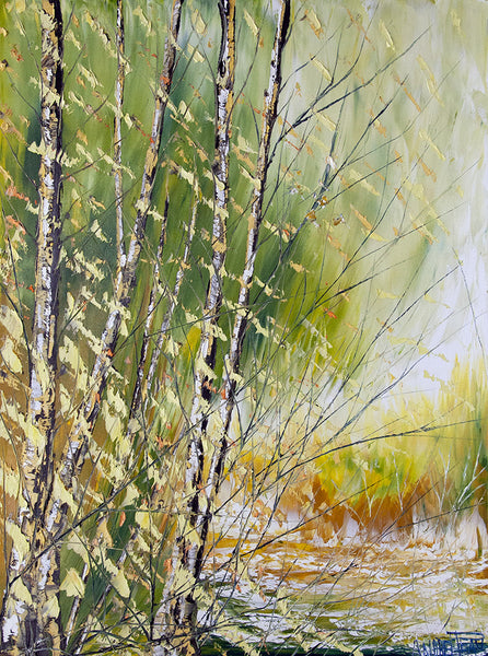 André Pleau artwork 'RENDEZ-VOUS PRINTANIER' available at Canada House Gallery - Banff, Alberta