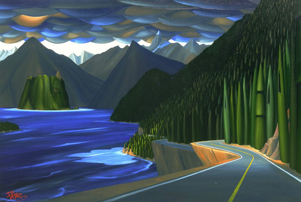 Glenn Payan artwork 'HOWE SOUND, HWY 99' at Canada House Gallery