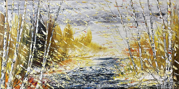 André Pleau artwork 'SOLEIL LEVANT' available at Canada House Gallery - Banff, Alberta