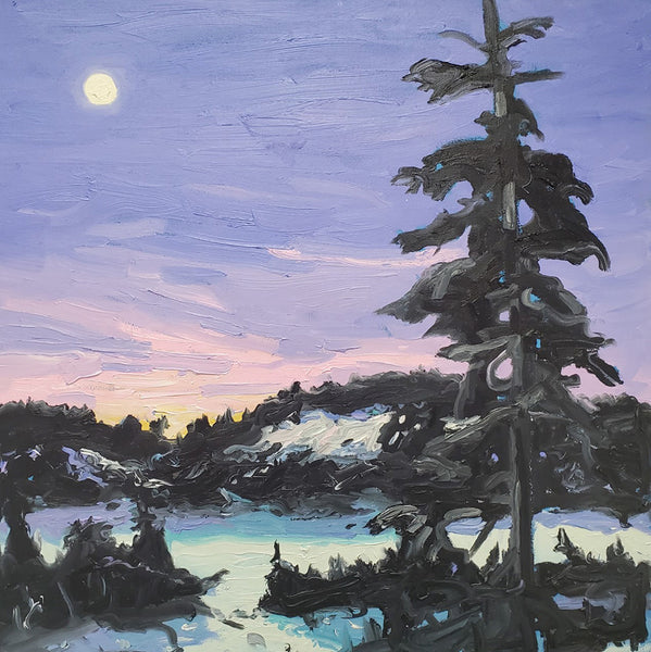 Michael Cameron artwork 'THEY PUT A MAN ON THE MOON' at Canada House Gallery