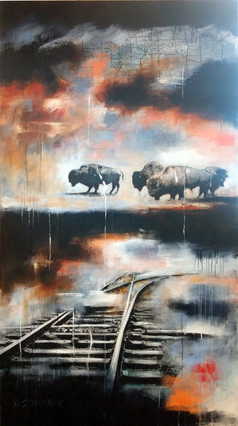 Dieter Schlatter artwork 'RED DEER' at Canada House Gallery