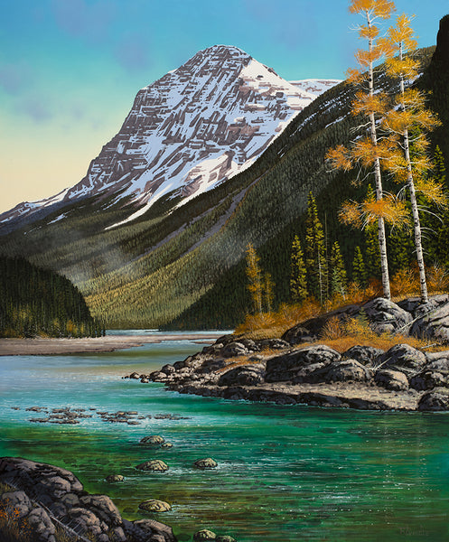 Roger D Arndt artwork 'MT STEPHEN & THE KICKING HORSE' at Canada House Gallery