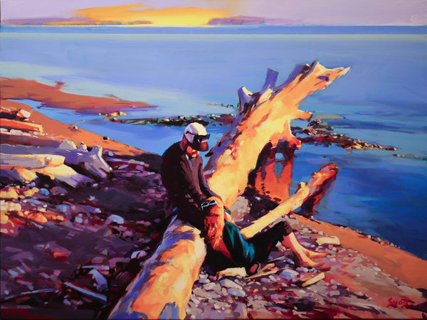 Mike Svob artwork 'STARCROSSED (A WARM GLOW)' at Canada House Gallery