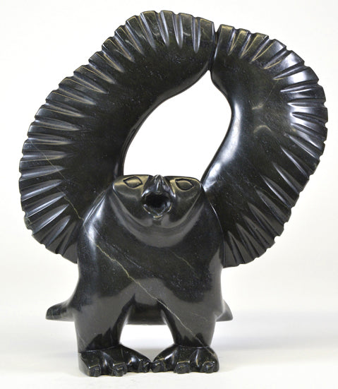 Pootoogook Qiatsuk artwork 'OWL' at Canada House Gallery