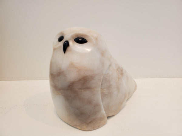 David Riome artwork 'SNOWY OWL' at Canada House Gallery