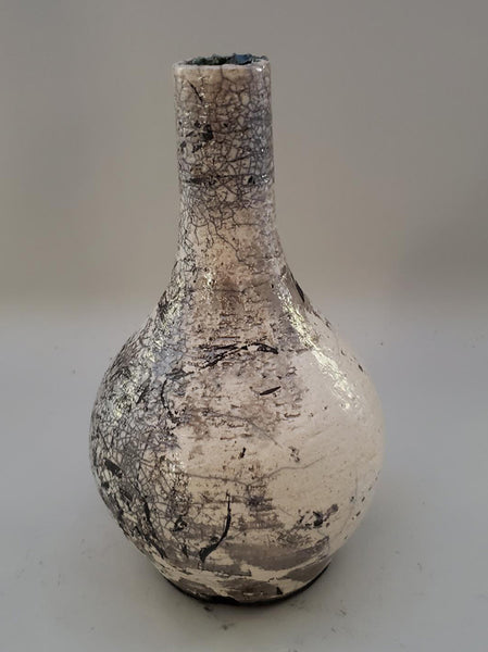 Elizabeth Harris artwork 'WHITE CRACKLE VASE' at Canada House Gallery