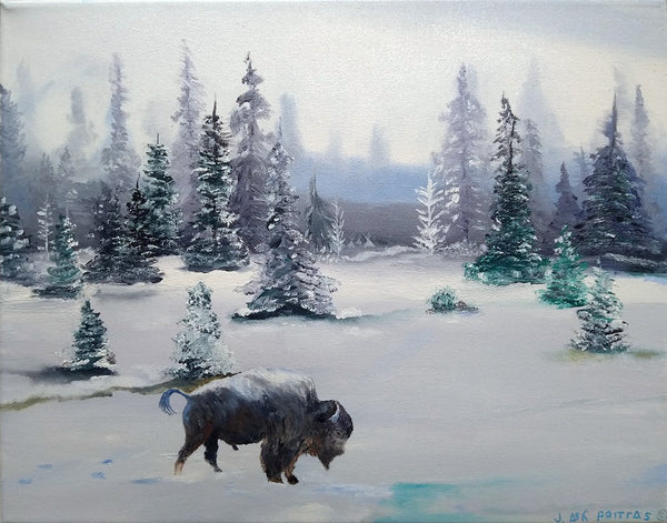 Jane Ash Poitras artwork 'WHERE IS THE GRASS?' at Canada House Gallery